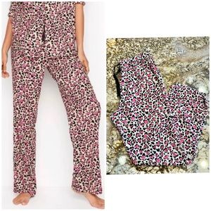Valentine’s Day Victoria’s Secret Heart Leopard Pajama Pants